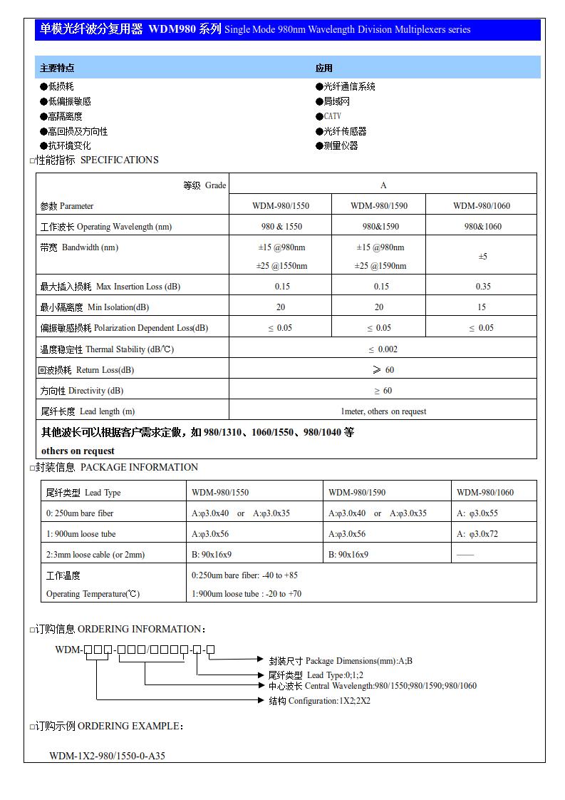 (1)单模光纤波分复用器 WDM980系列.jpg