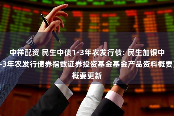 中祥配资 民生中债1-3年农发行债: 民生加银中债1-3年农发行债券指数证券投资基金基金产品资料概要更新