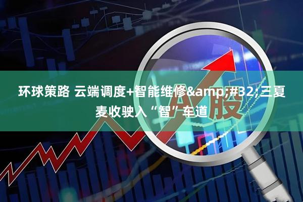 环球策路 云端调度+智能维修&#32;三夏麦收驶入“智”车道