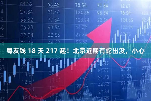 粤友钱 18 天 217 起！北京近期有蛇出没，小心