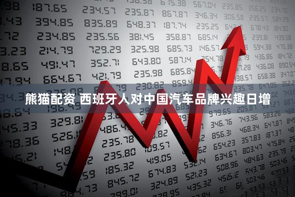 熊猫配资 西班牙人对中国汽车品牌兴趣日增