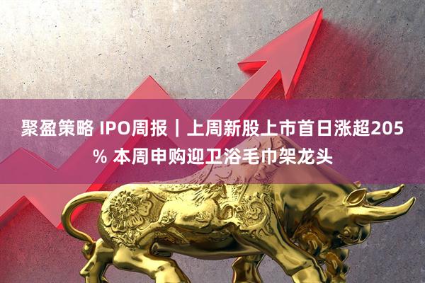 聚盈策略 IPO周报｜上周新股上市首日涨超205% 本周申购迎卫浴毛巾架龙头