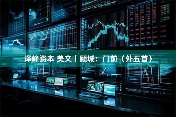 泽峰资本 美文丨顾城：门前（外五首）